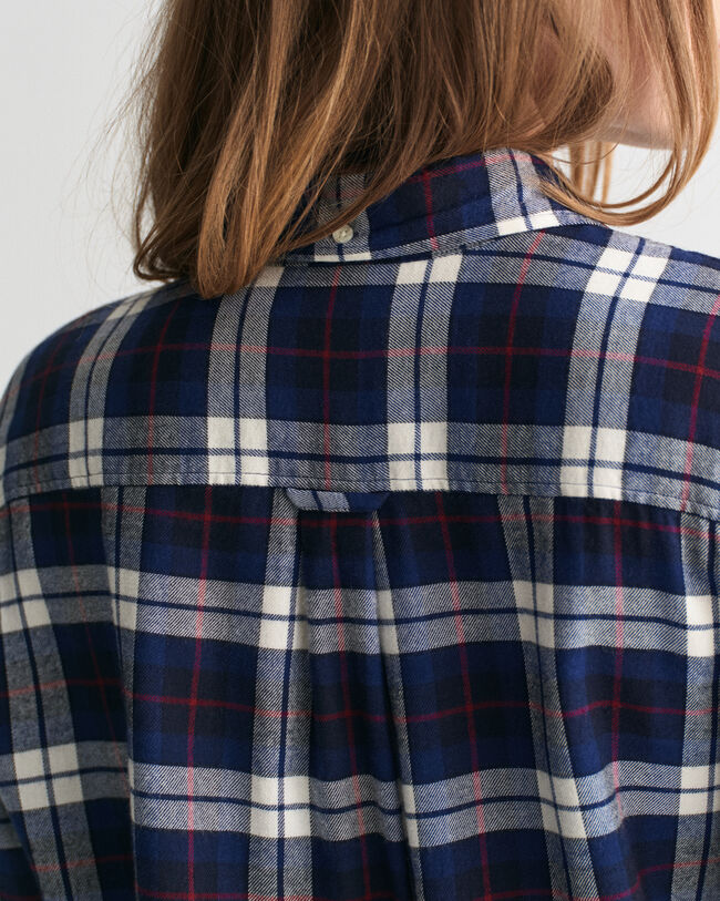 Relaxed Fit Checked Flannel Shirt