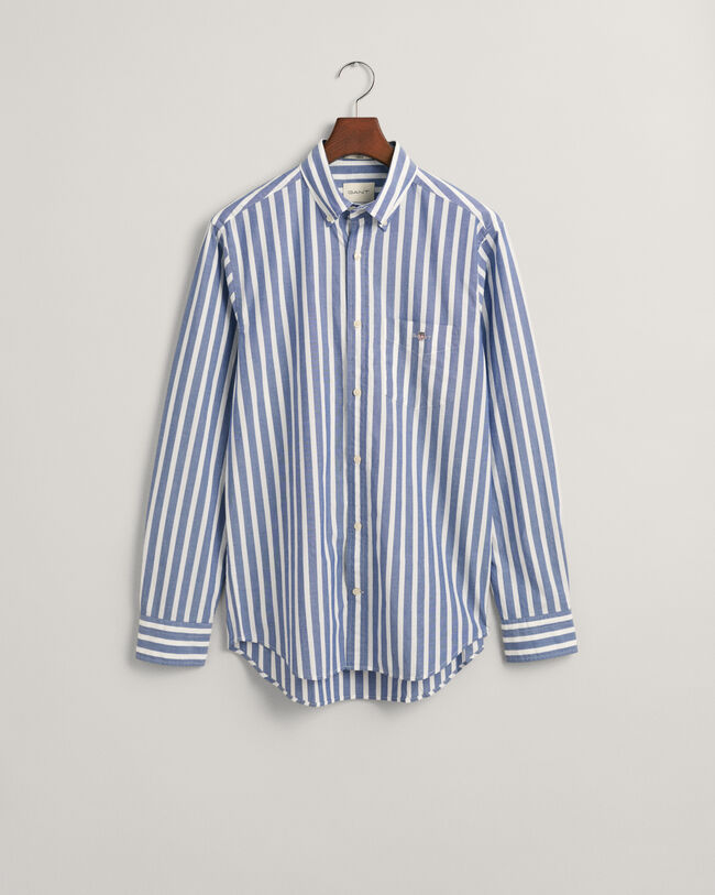Regular Fit Wide Striped Poplin Shirt
