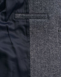 Cropped Herringbone Wool Jacket