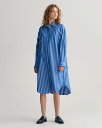 Oversized Striped Shirt Dress