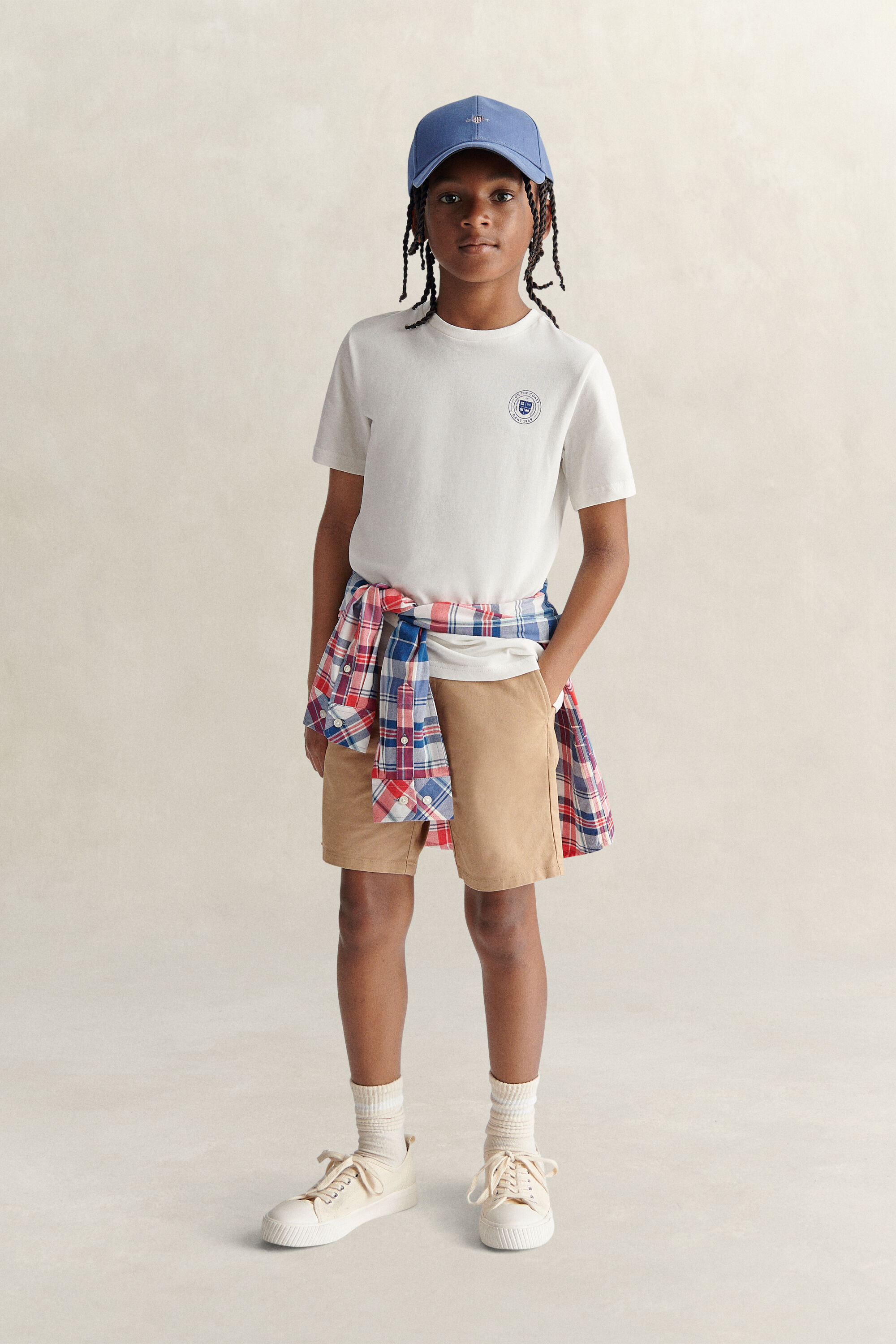 Teen Boys Chino Shorts — DARK KHAKI