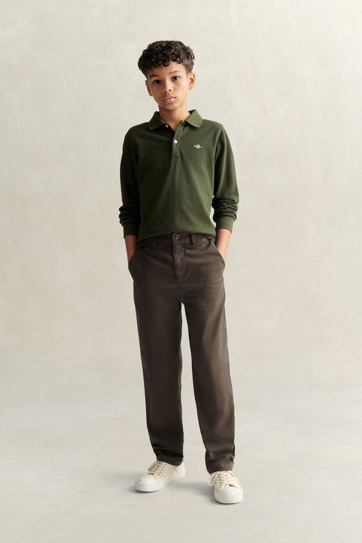 Teen Boys Chinos — SHADOW BROWN