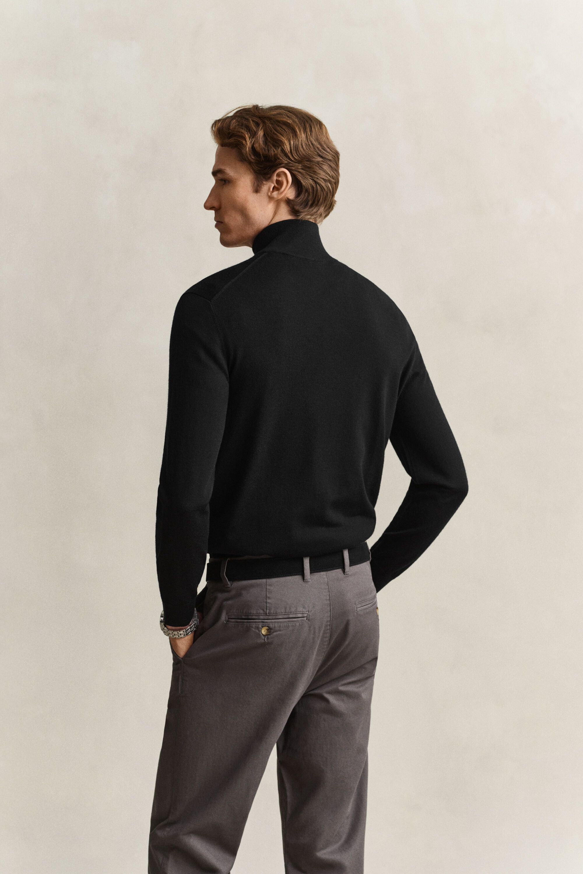 Merino Wool Half-Zip Sweater