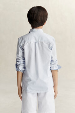 Teen Boys Shield Poplin Shirt — LIGHT BLUE 4
