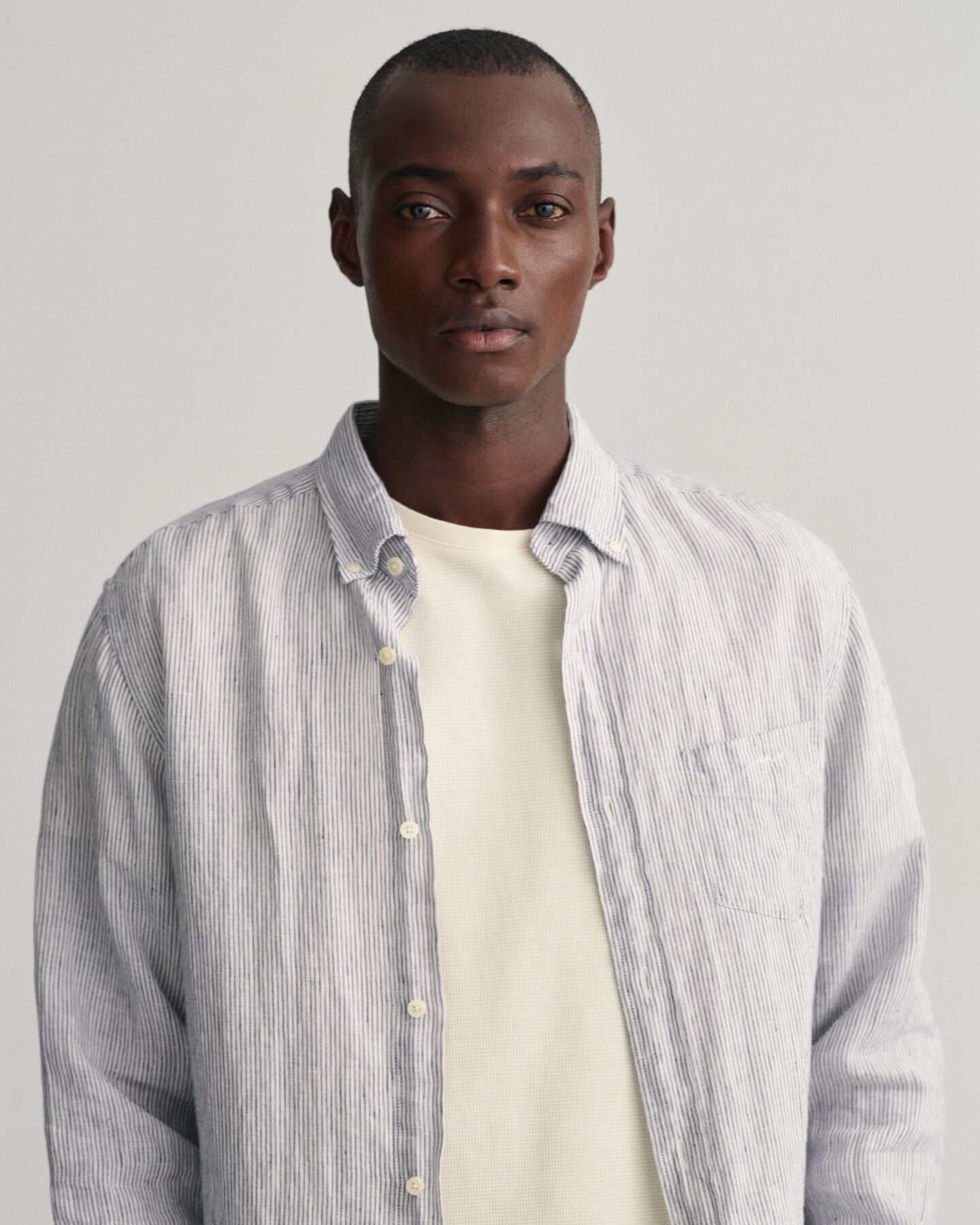 Regular Fit Striped Linen Shirt
