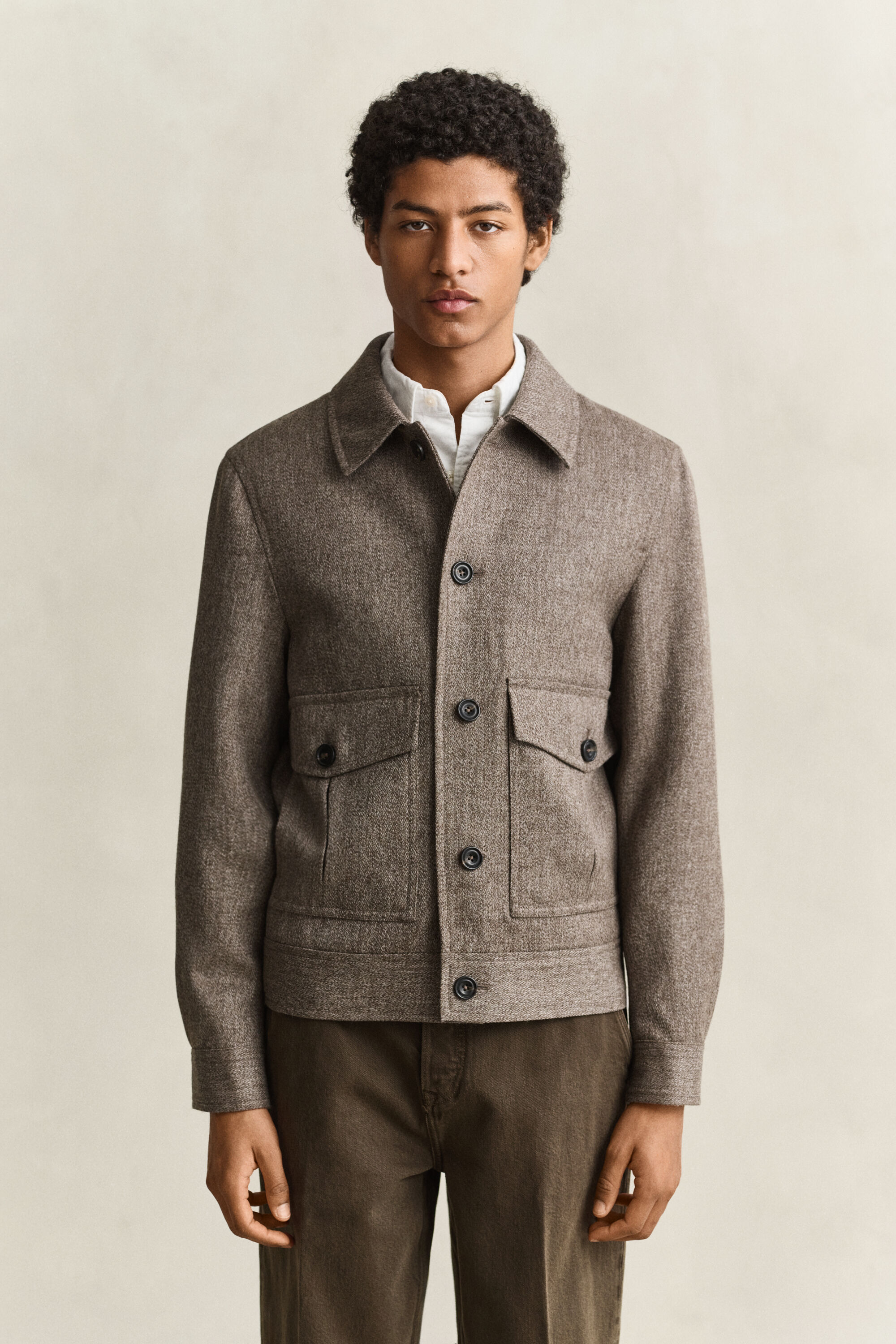 Mélange Wool Jacket