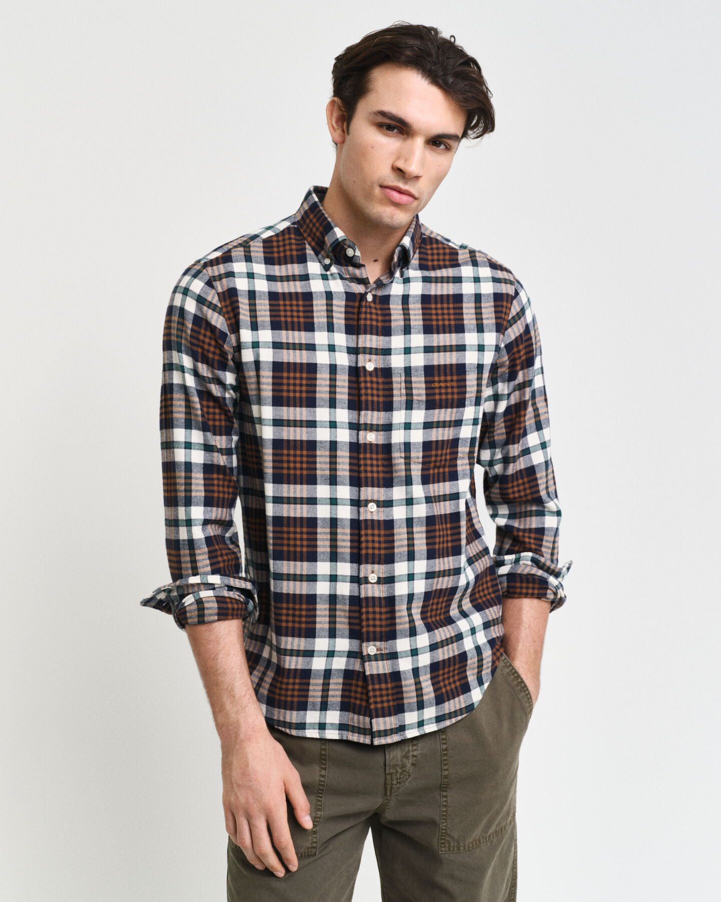 Regular Fit Plaid Flannel Shirt