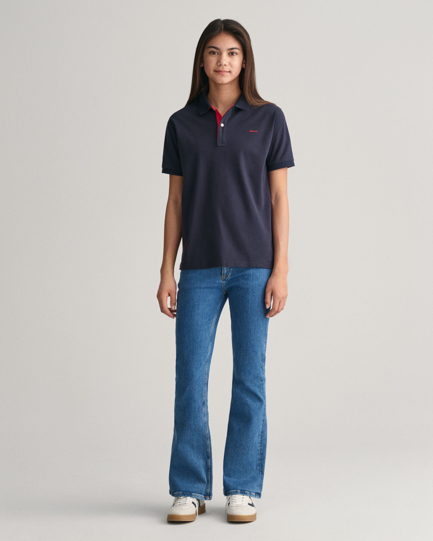 Teens Contrast Piqu&eacute; Polo Shirt