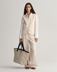 Regular Fit Stretch Linen Waistcoat