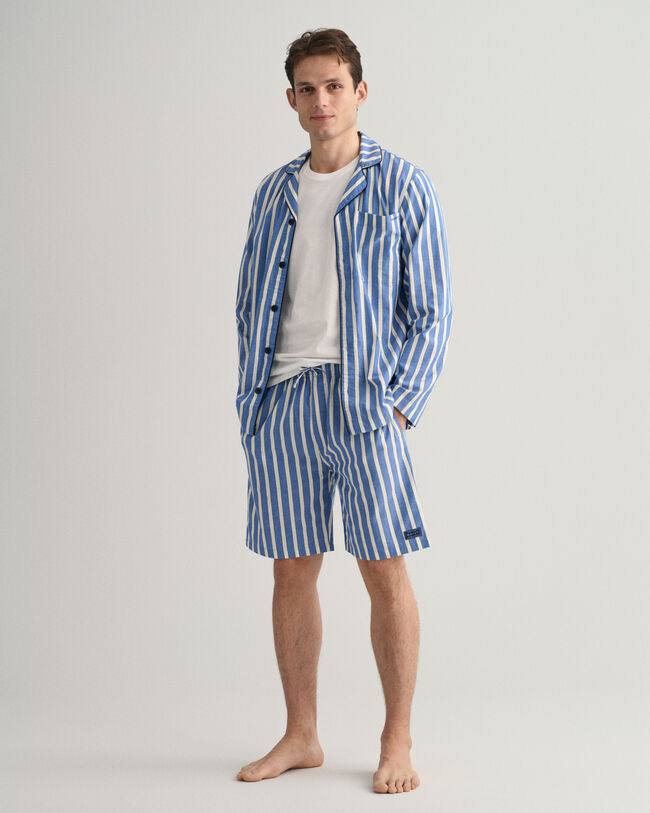 Oxford Stripe Pajama Shorts