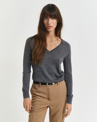 Extra Fine Merino Wool V-Neck Sweater