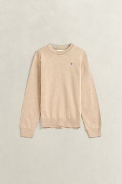 Teen Boys Shield Sweater — OAT BEIGE MARL 2