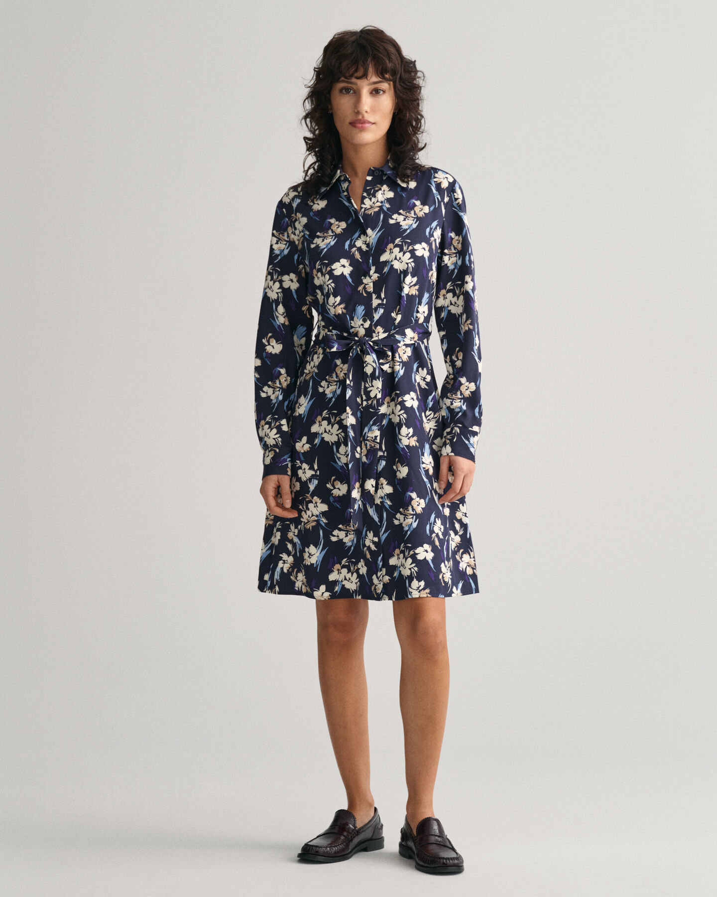 Floral Print Shirt Dress