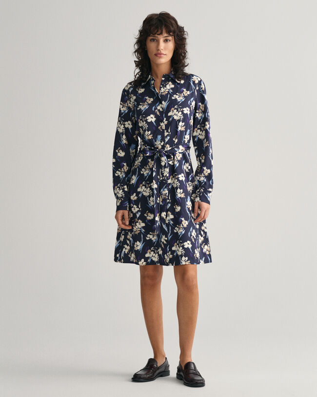 Floral Print Shirt Dress