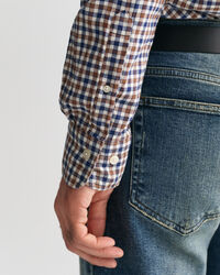 Regular Fit Gingham Light Twill Shirt