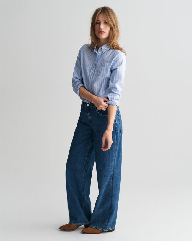 Regular Fit Striped Archive Oxford Shirt