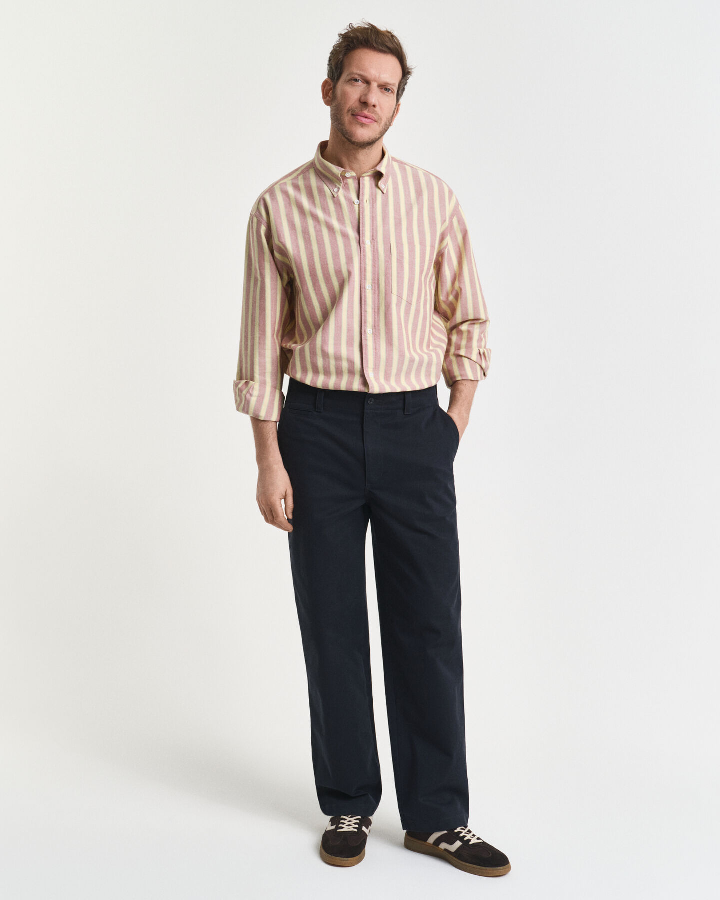 Relaxed Fit Striped Heritage Oxford Shirt