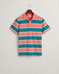 Multi Striped Piqu&eacute; Polo Shirt