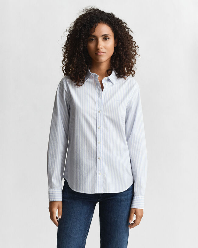 Regular Fit Classic Striped Poplin Shirt