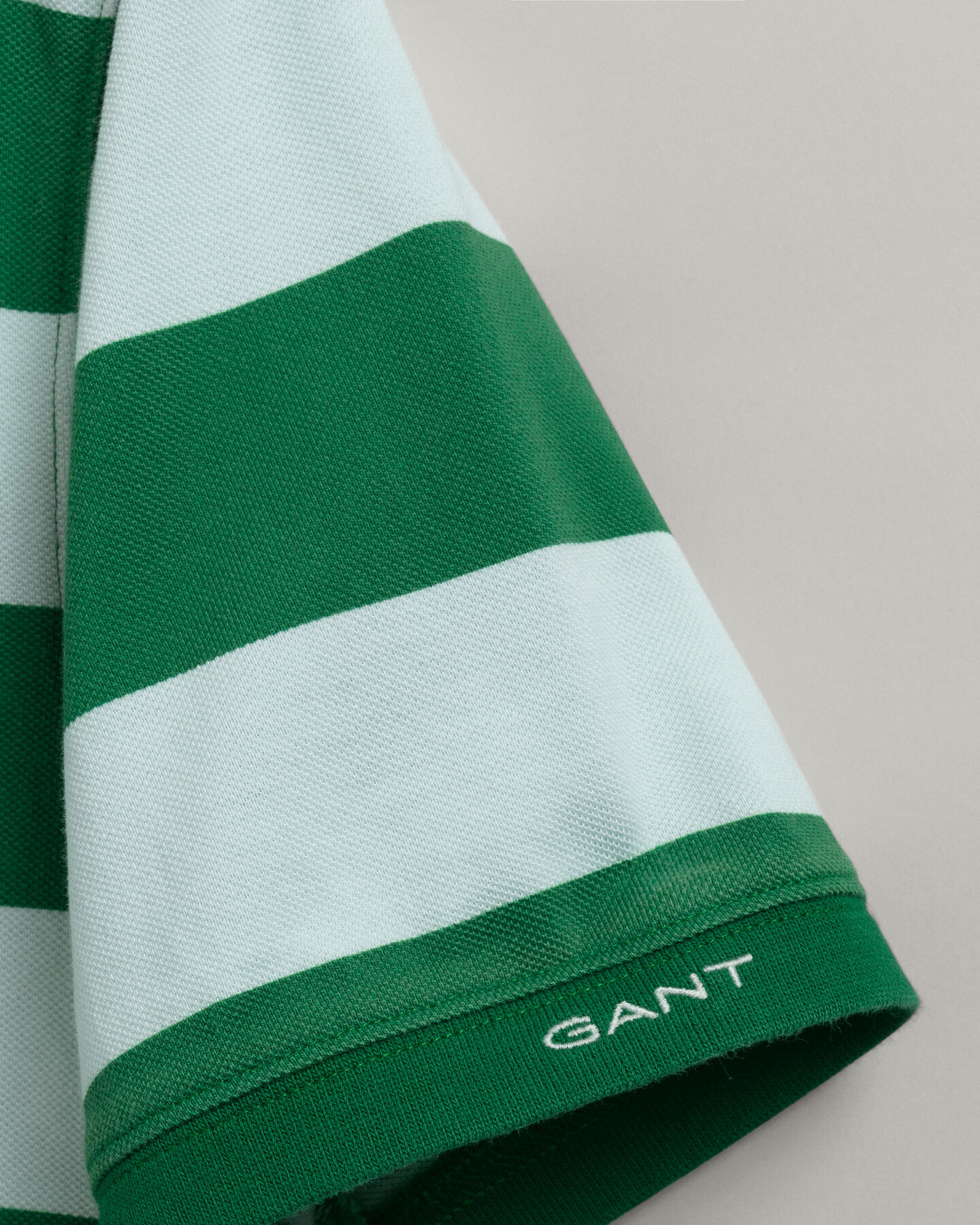 Printed Barstripe Piqué Polo Shirt