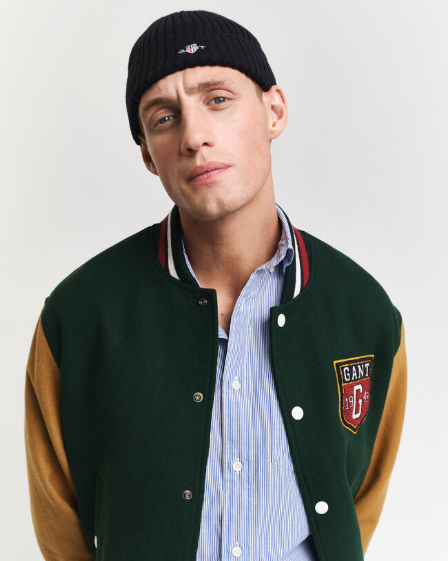 Wool Blend Varsity Jacket