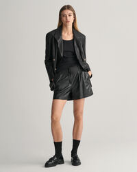 Regular Fit Leather Blazer