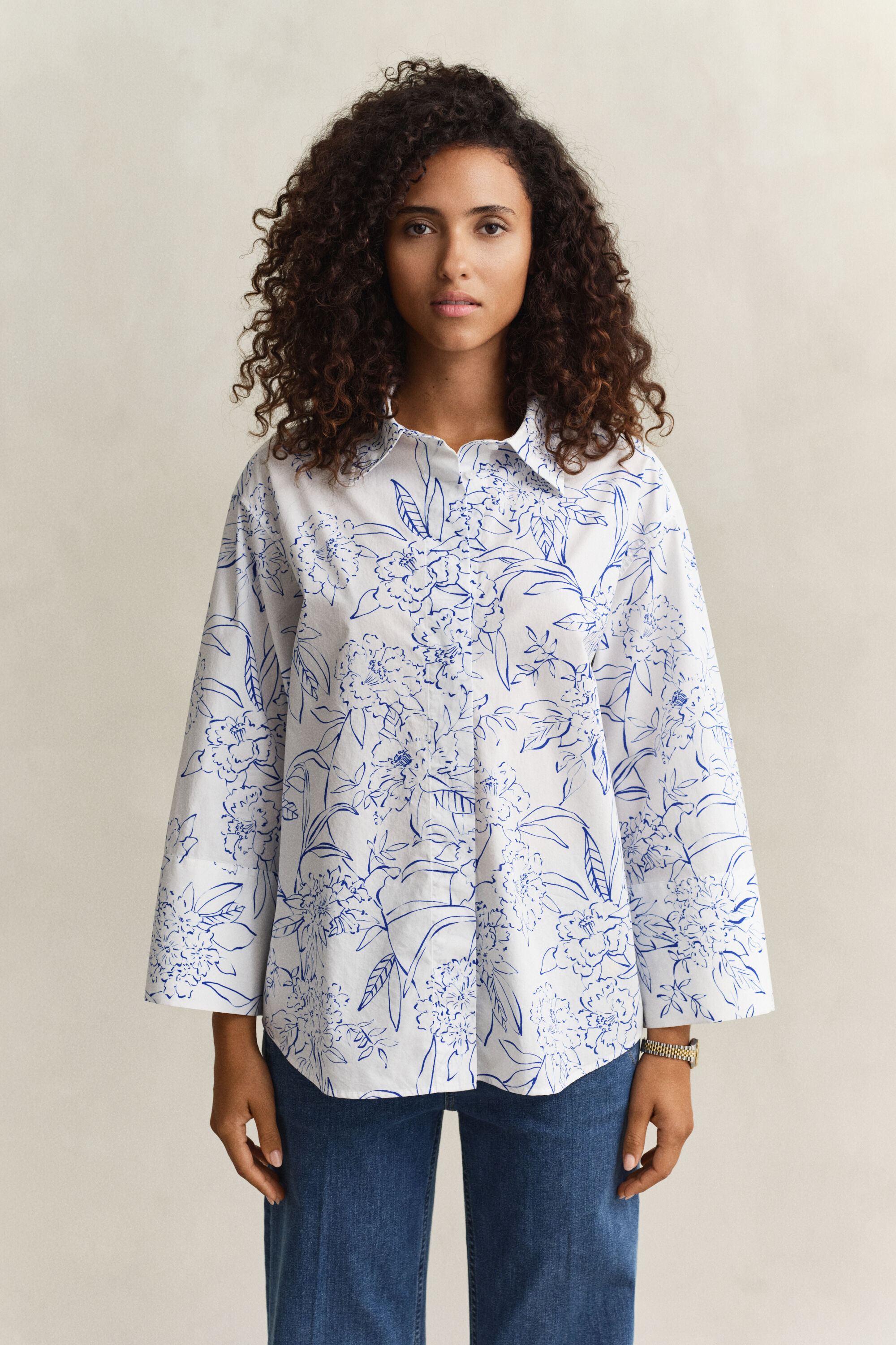 Floral Poplin Shirt