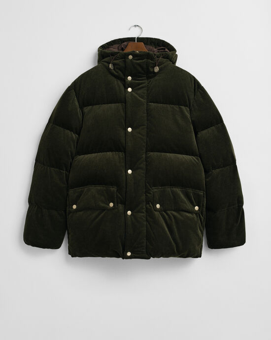 Corduroy Down Puffer Jacket