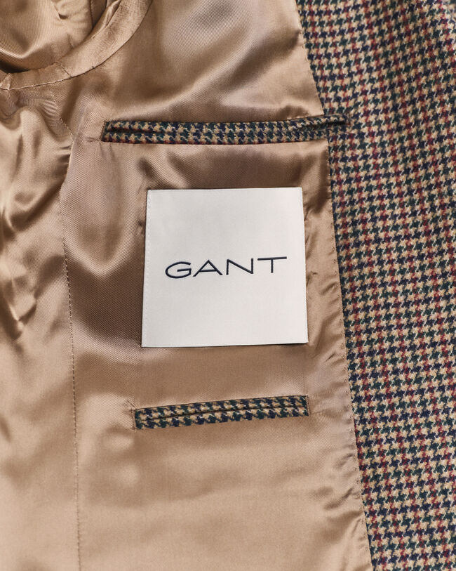 Slim Fit Houndstooth Check Blazer