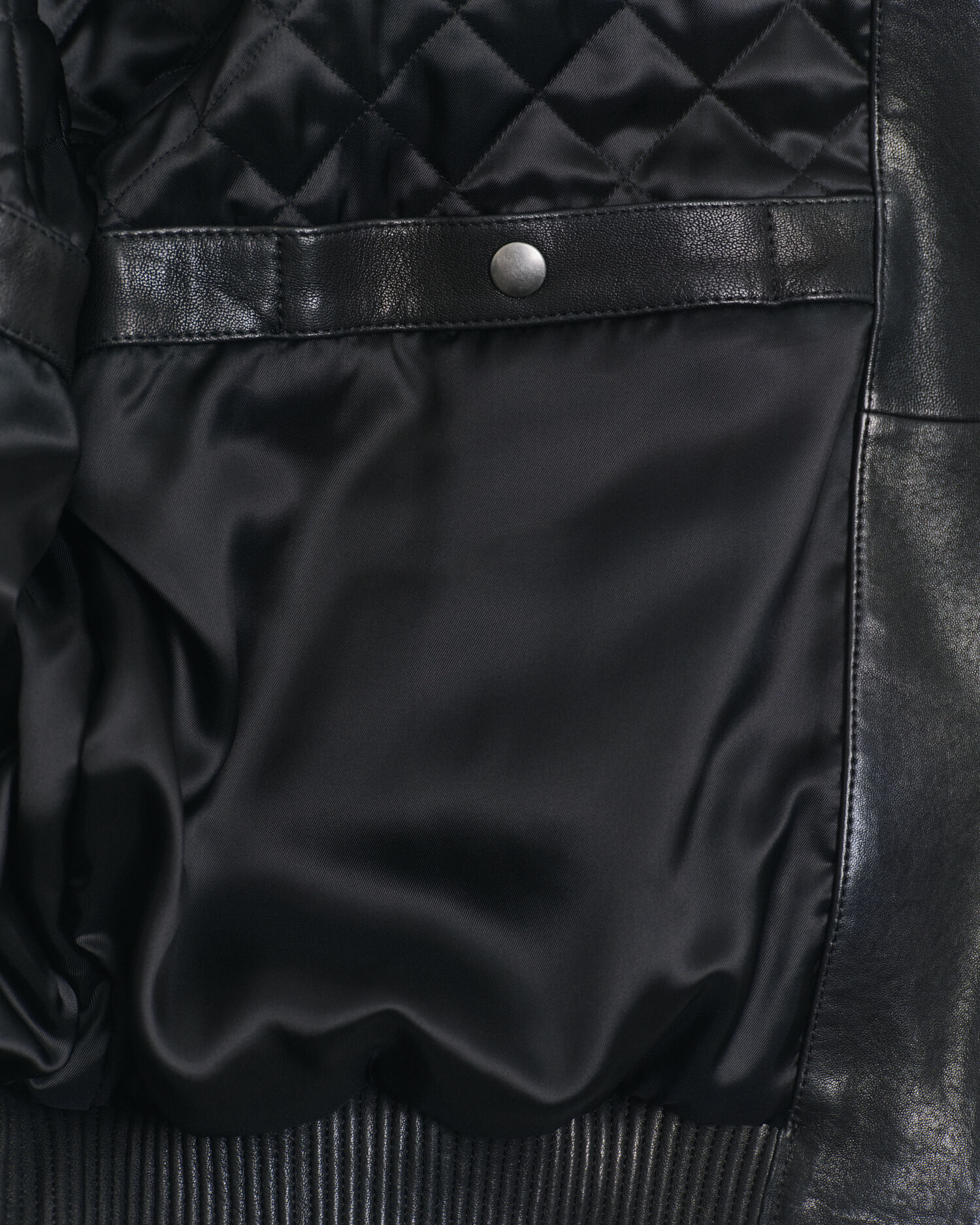 Leather Harrington Jacket