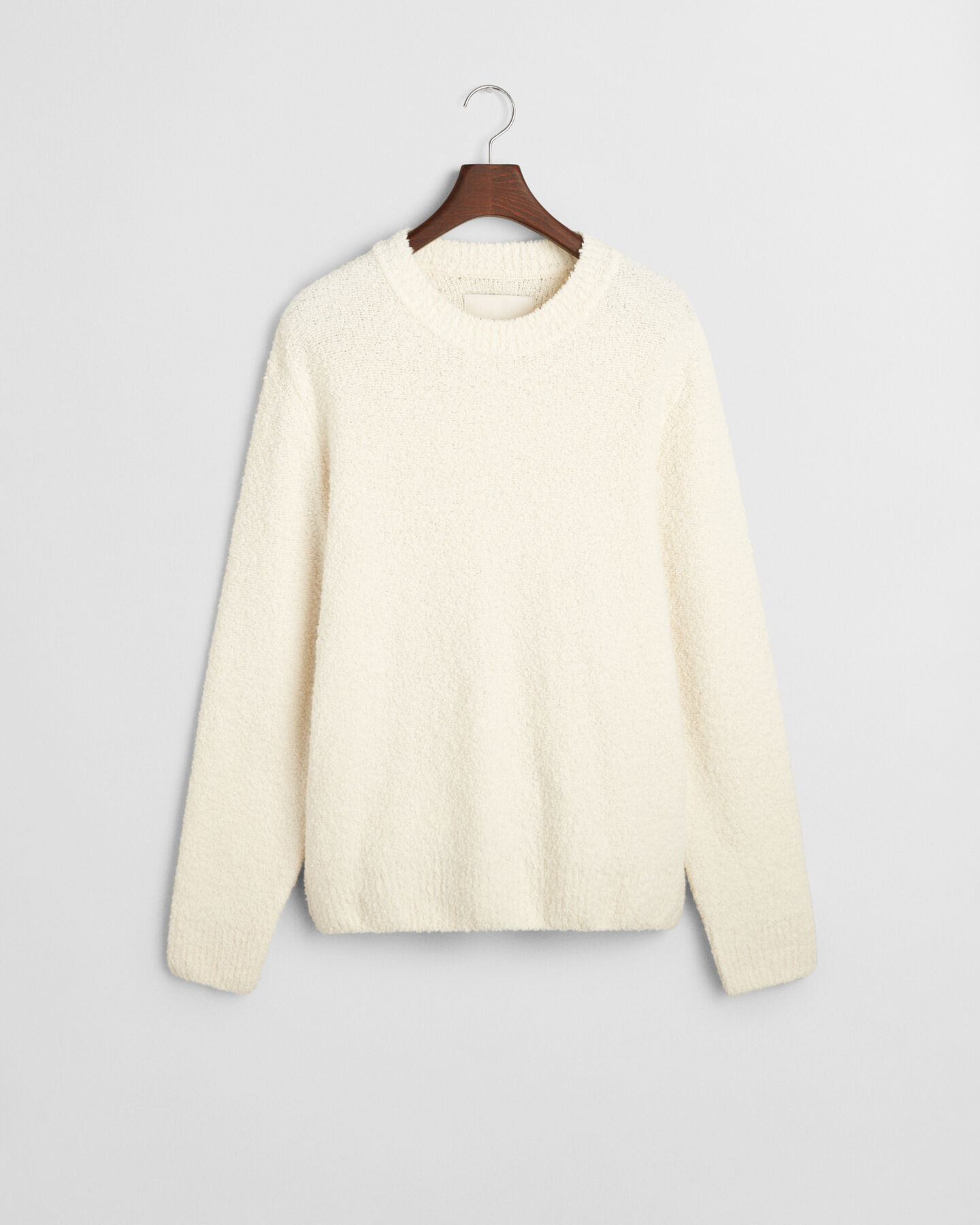 Wool Boucl&eacute; Crew Neck Sweater