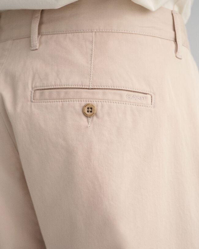Slim Fit Fit Pleated Twill Chinos