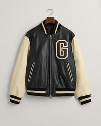 Leather Varsity Jacket