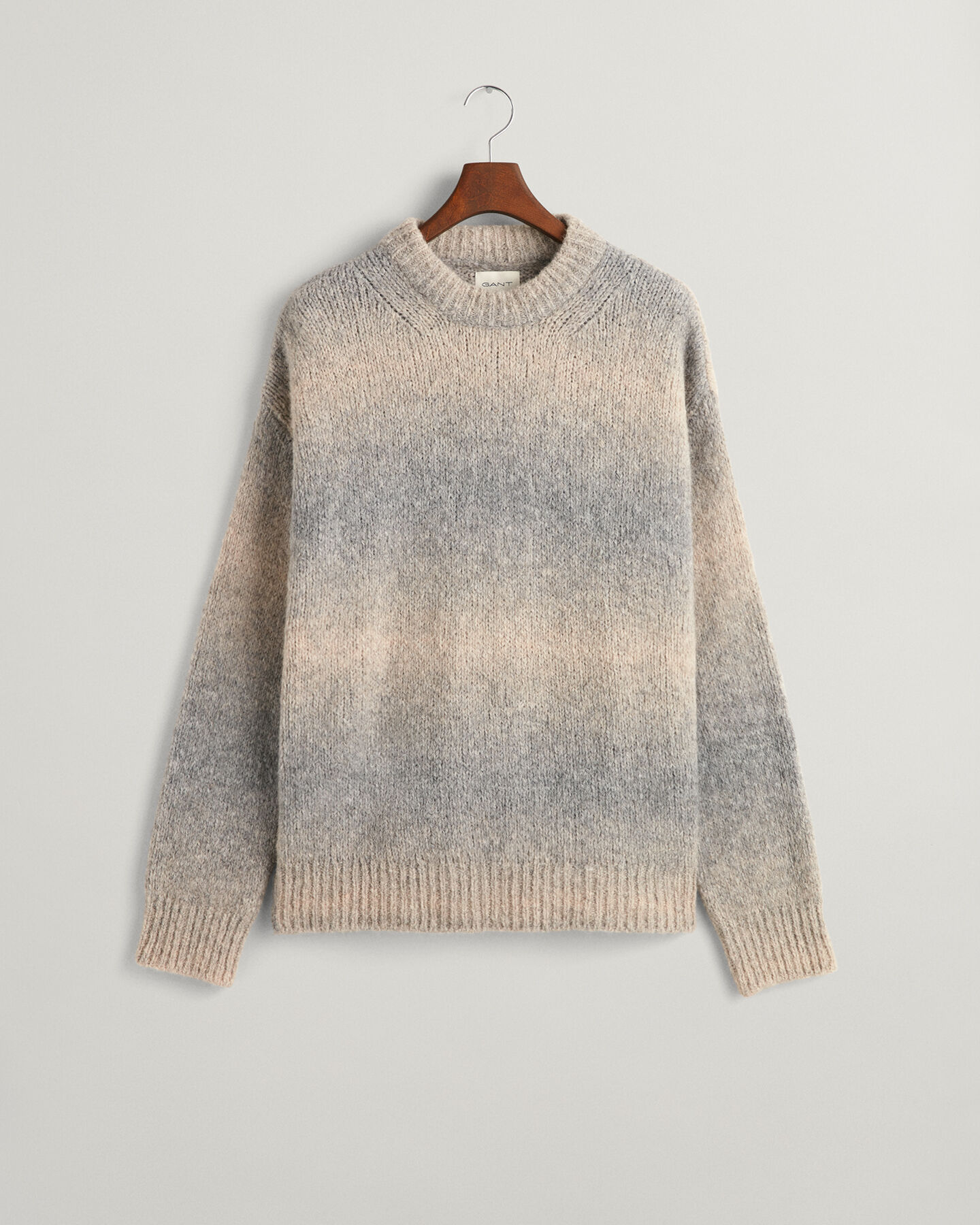 Soft Wool Ombr&eacute; Crew Neck Sweater