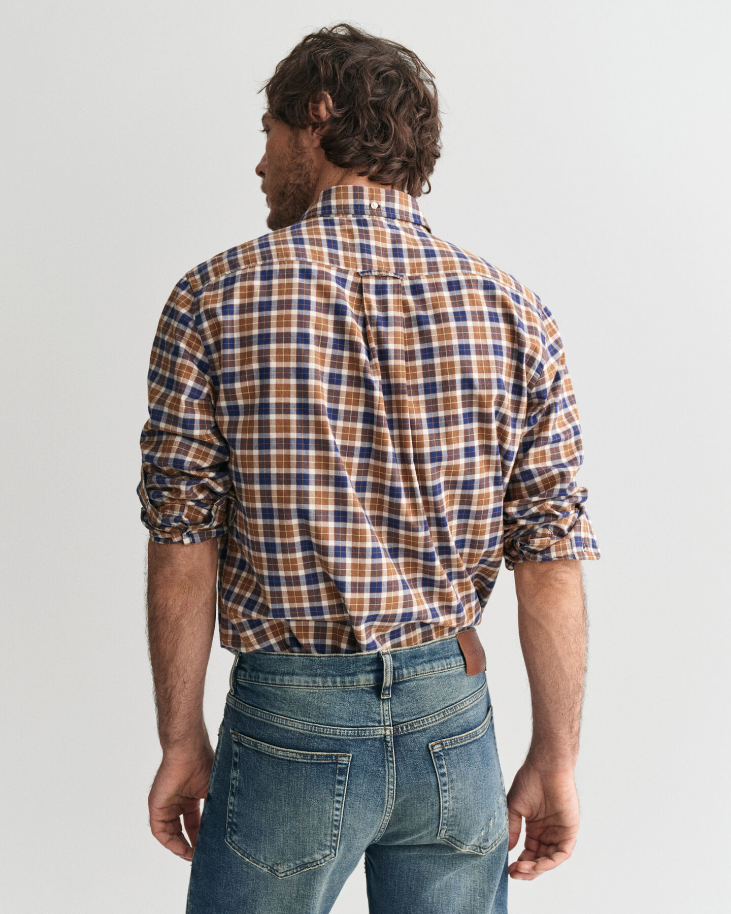 Regular Fit Checked Light Twill Shirt
