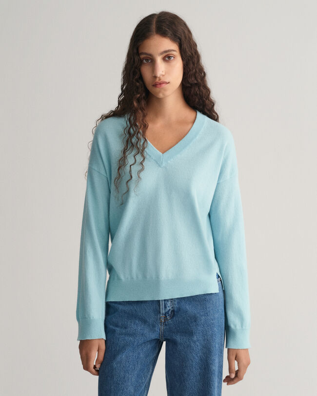 Superfine Lambswool V-Neck Sweater