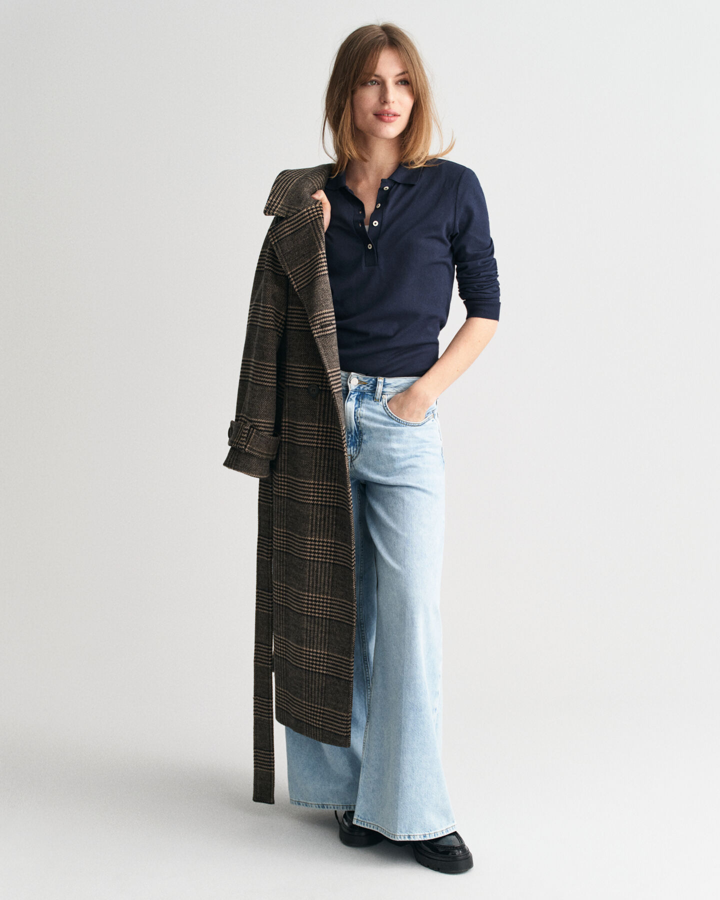 Seamless Long Sleeve Polo Shirt