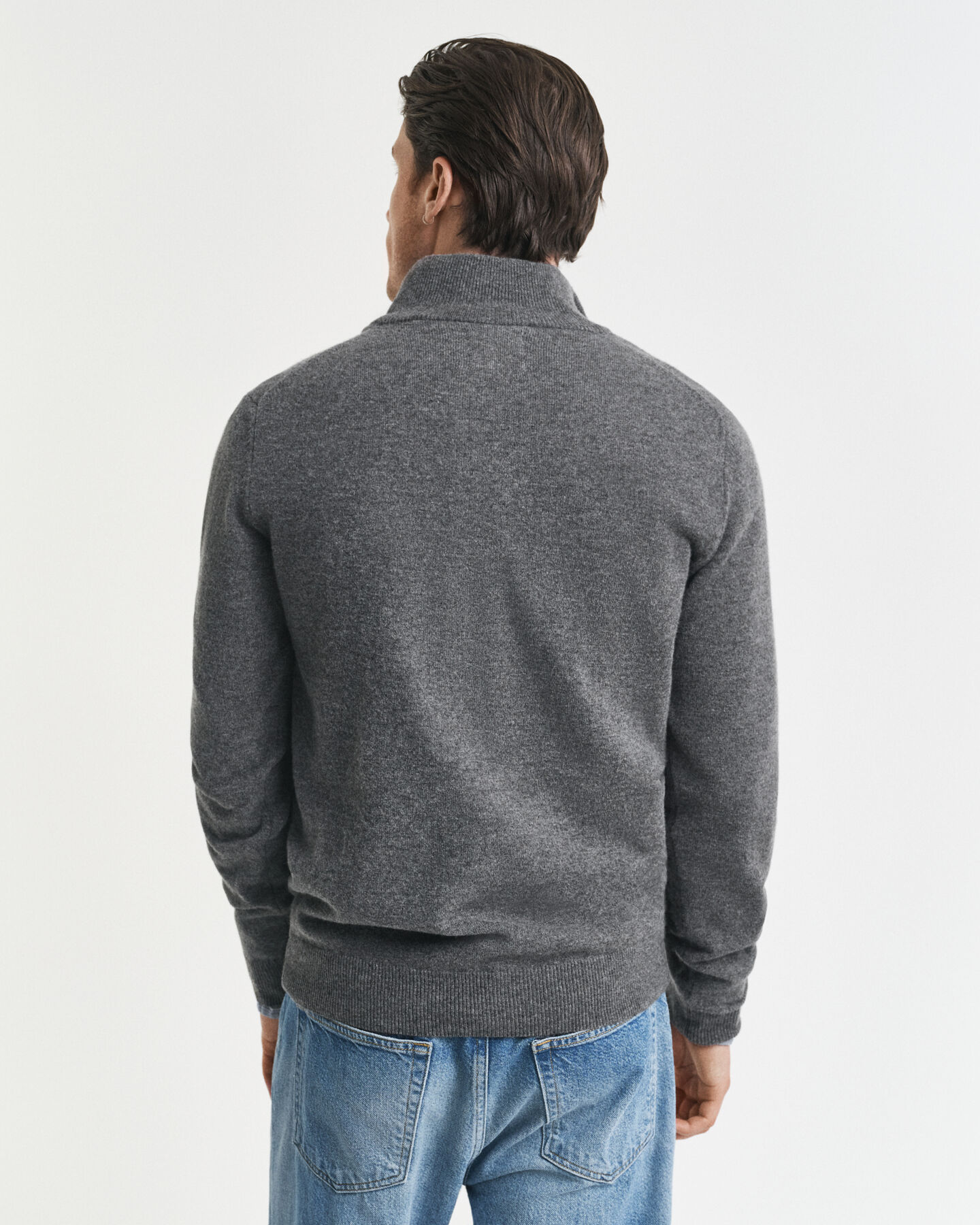 Superfine Lambswool Half-Zip Sweater