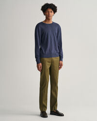 Cotton Linen Crew Neck Sweater