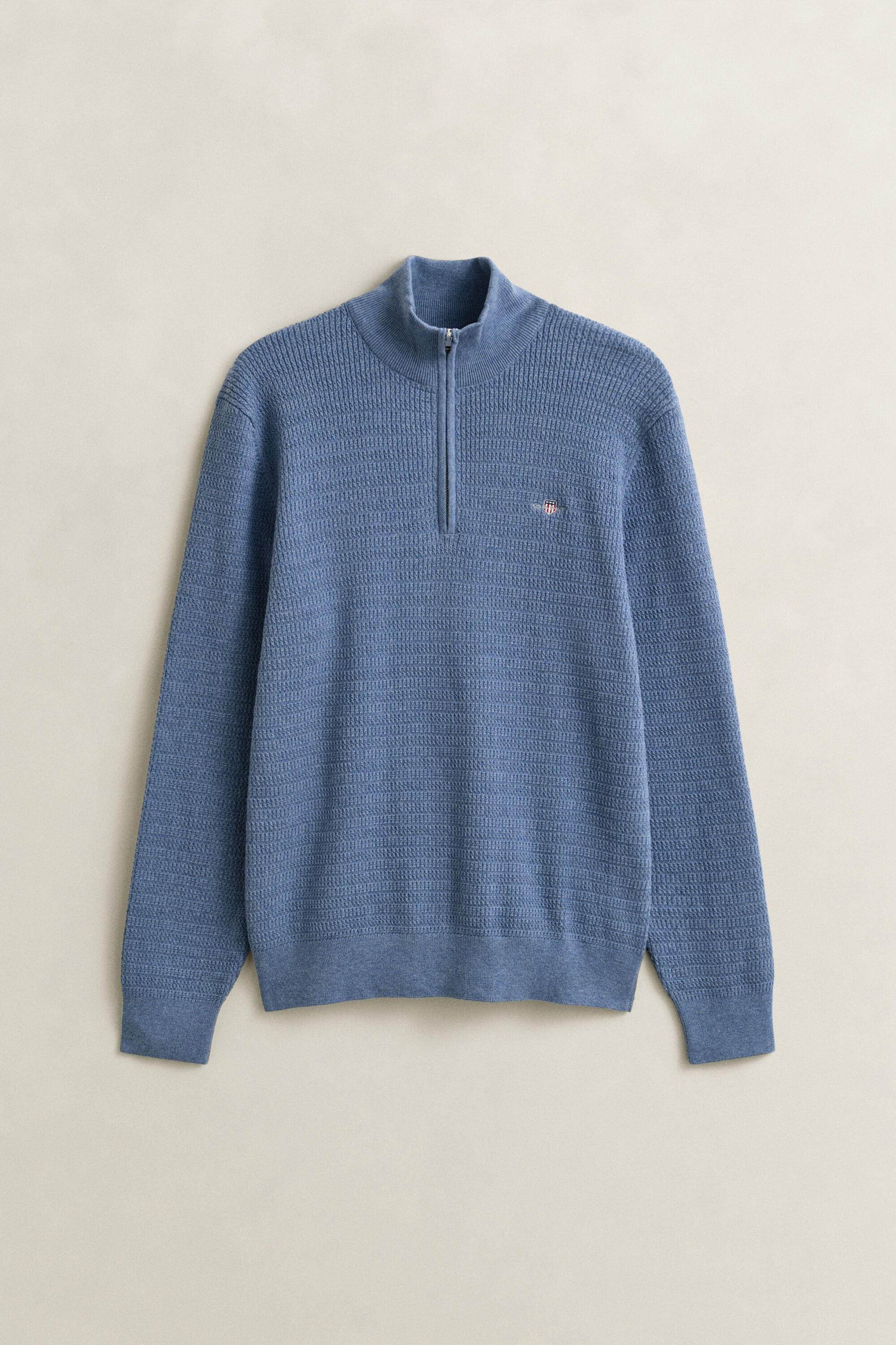 Mini Cable Knit Half-Zip Sweater