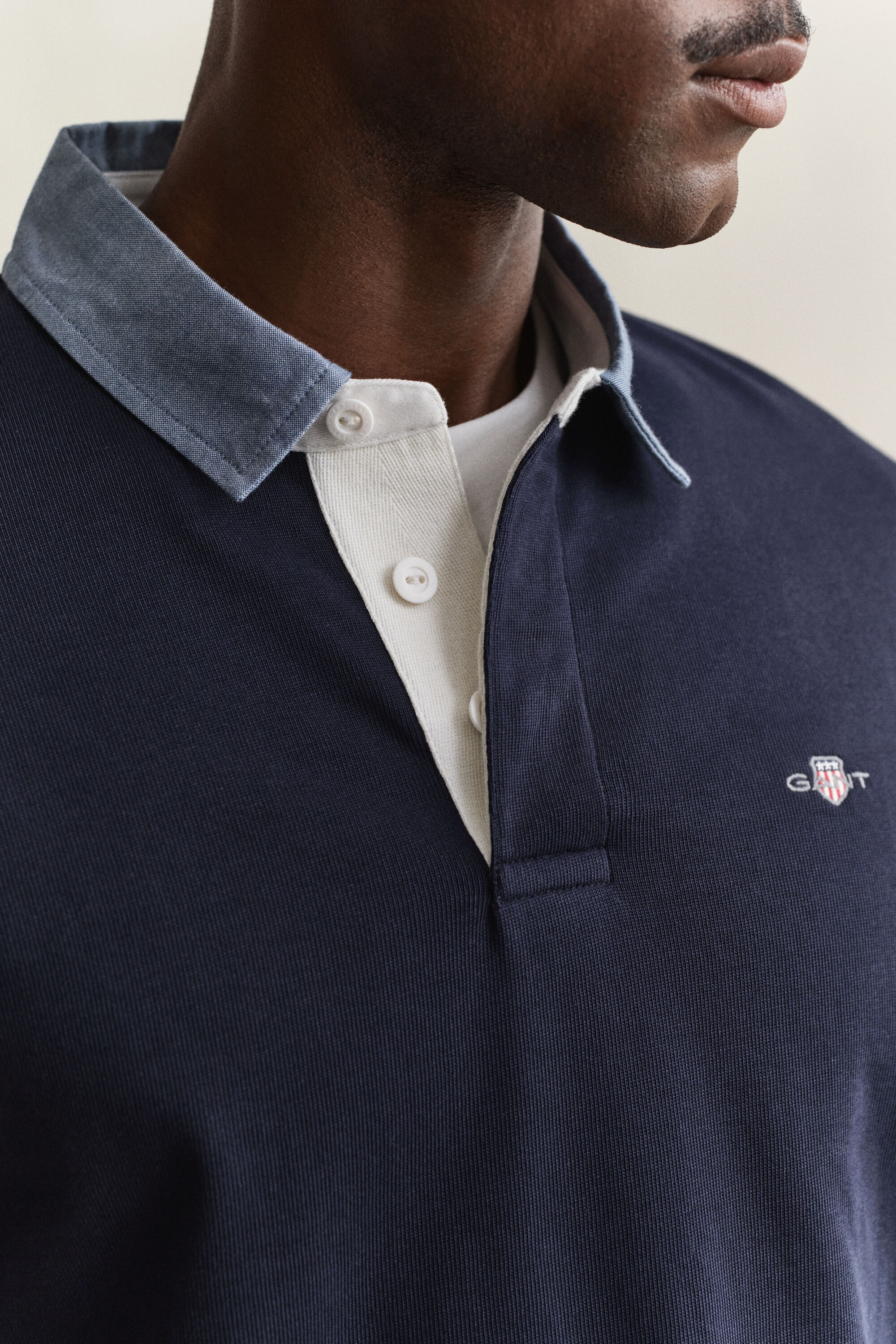 Chambray Collar Heavy Rugger