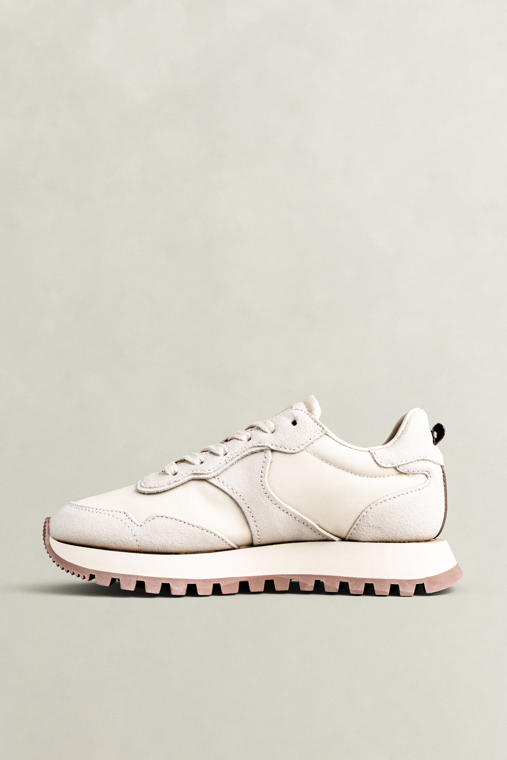 Caffay Suede Nylon Sneakers — SOFT OAT