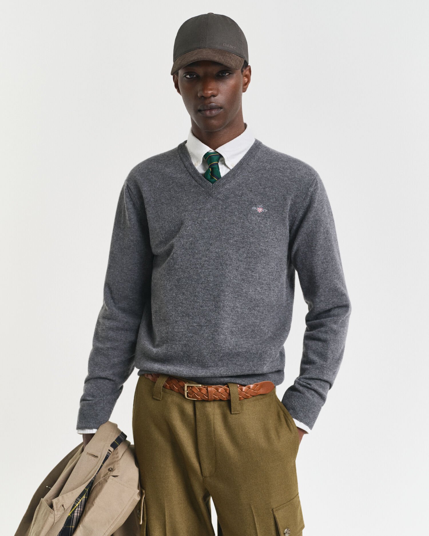 Superfine Lambswool V-Neck Sweater
