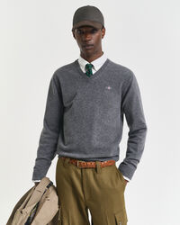 Superfine Lambswool V-Neck Sweater