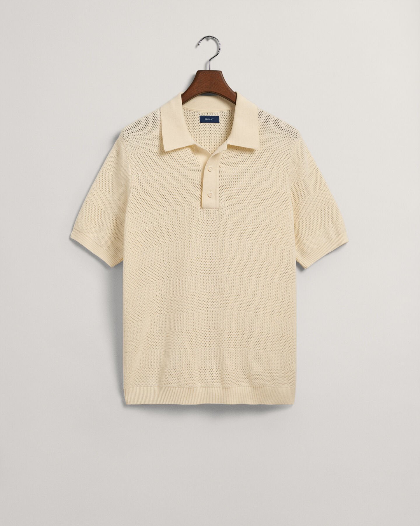 Textured Cotton Polo Shirt