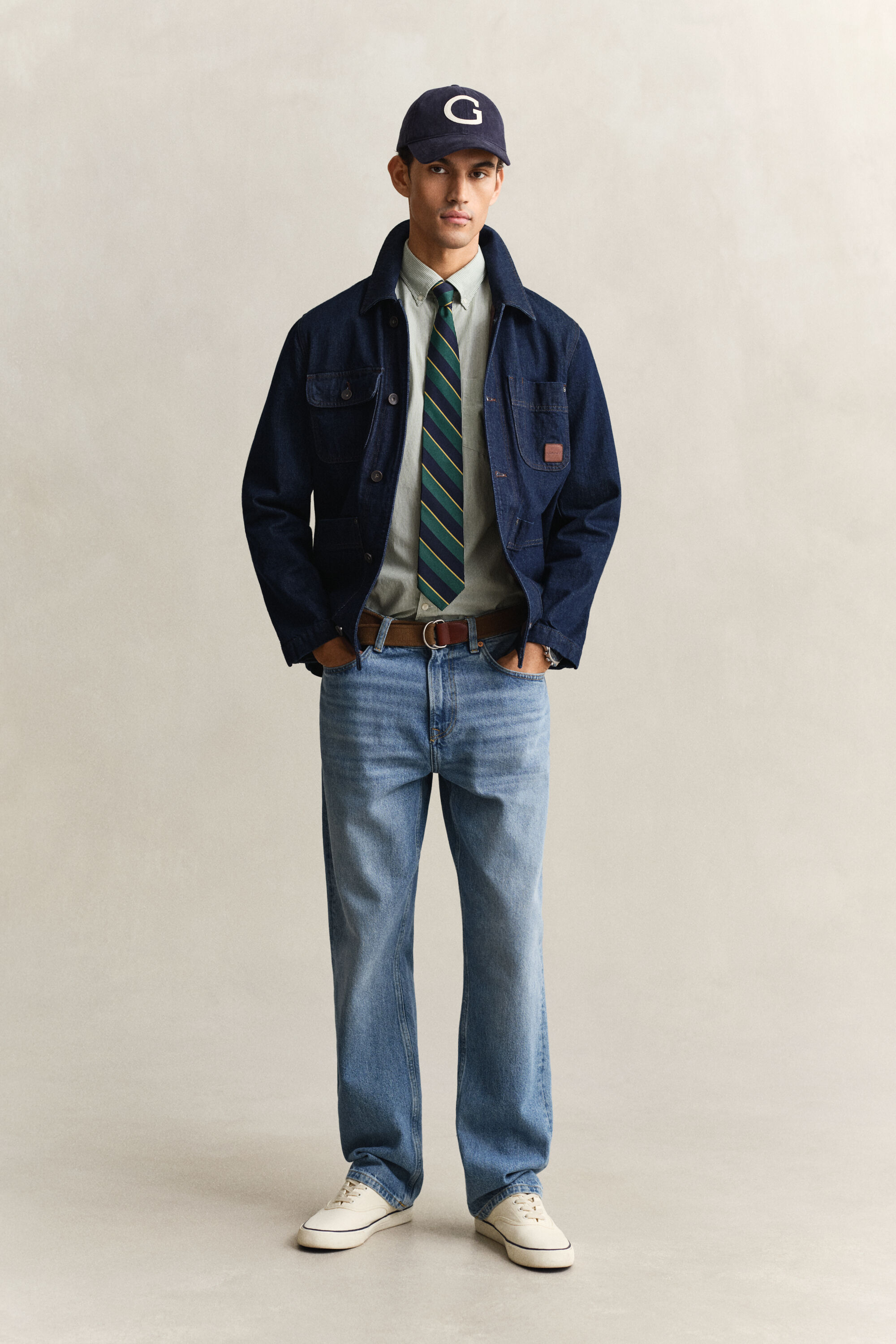 Banker Stripe Classic Poplin Shirt