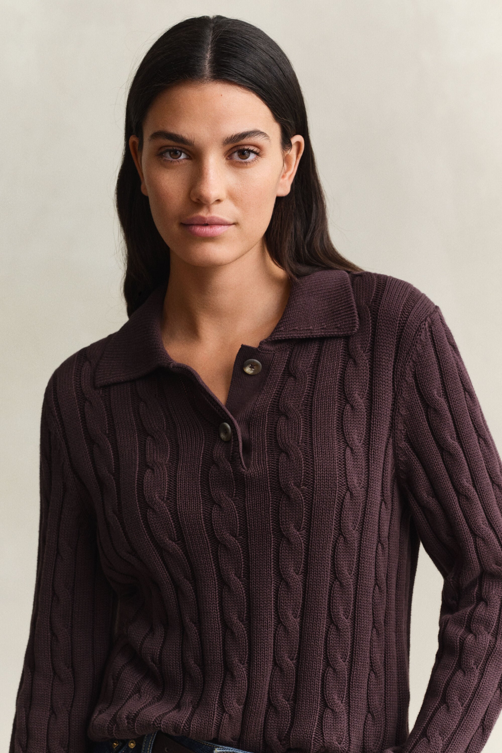 Cotton Cable Knit Sweater