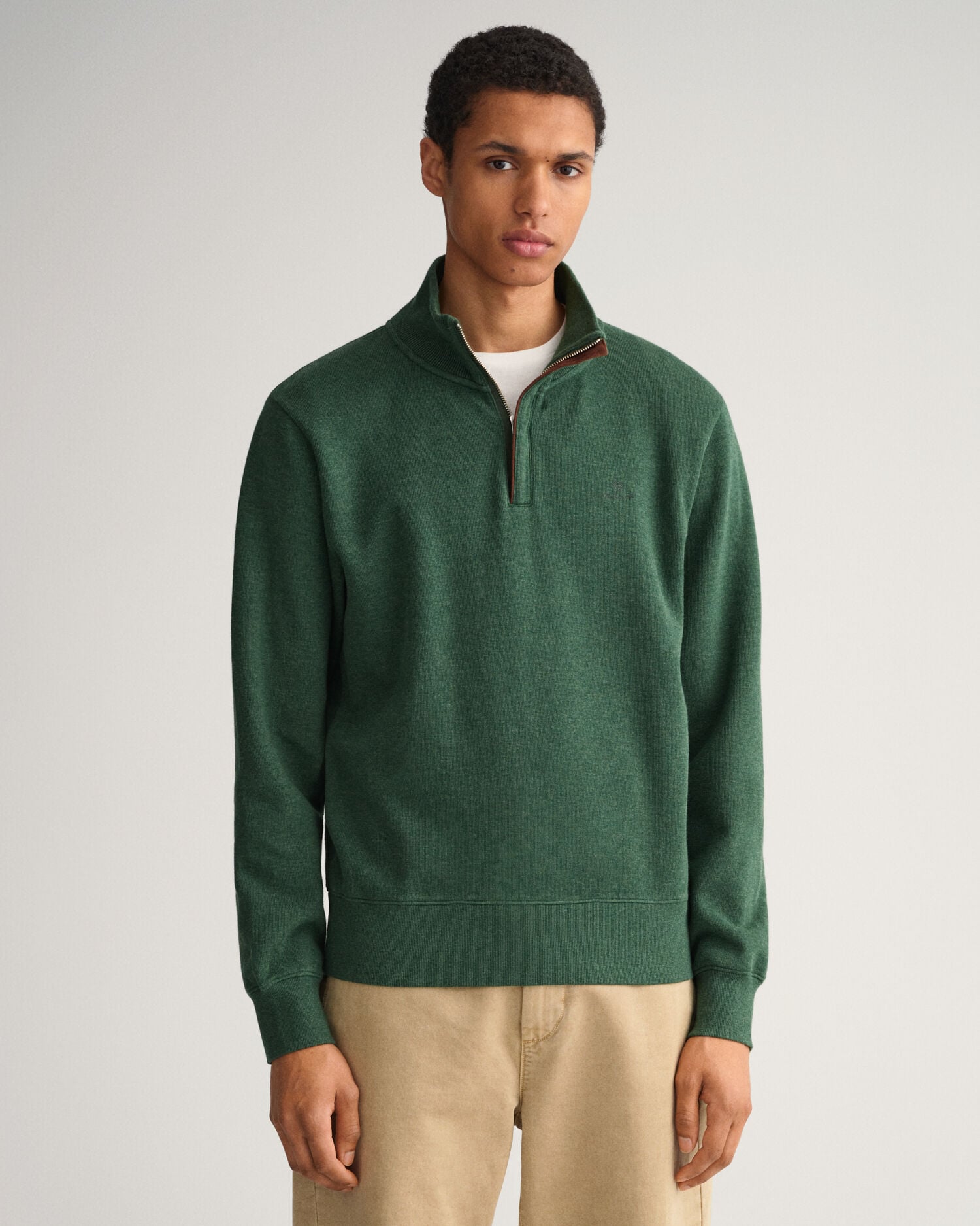 Sacker Rib Half-Zip Sweatshirt - GANT