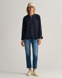 Relaxed Fit Wide Cuff Blouse