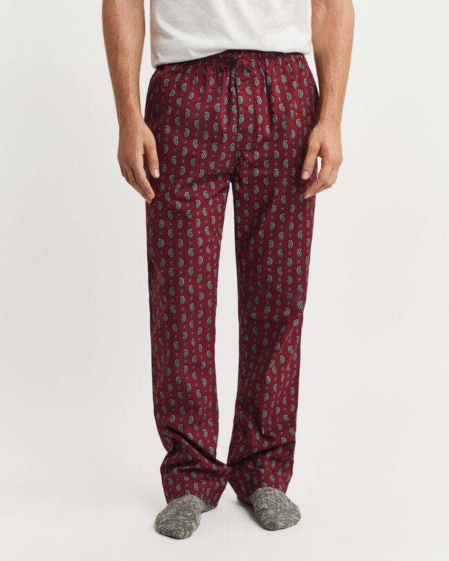 Paisley Print Flannel Pajama Pants